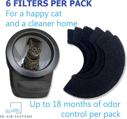 Replacement Filter Compatible with Litter-Robot 4 Activated Carbon Replacement Filter - Activated Carbon Replacement Filter - Keep Home Fresh for ...