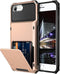 Vofolen Case for iPhone 6s 6 7 8 SE2 Case Wallet Credit Card Holder ID Slot Pocket Scratch Resistant Dual Layer Protective Bumper Rubber Armor Har...