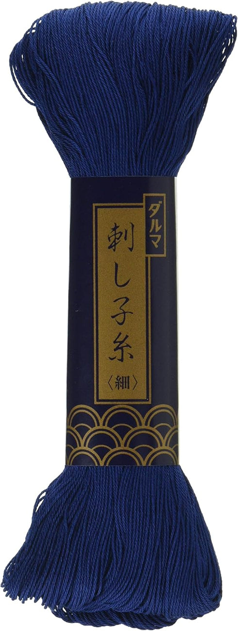Sashiko Thread Thinner 170 Meters Skein -Col.6 Darkblue - Japanese Quilting & Embroidery...