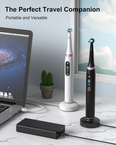 WUKUR for Oral B iO Charger Base,Compatible with Oral B iO Electric Toothbrush Series 7 Series 8 Series 9,Magnetic Travel Charging Base Model 3768...