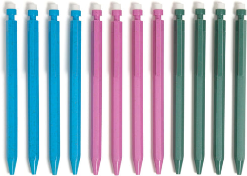 U Brands U-Eco Recycled Mechanical Pencils, Set of 12, Speckled Brights, Medium Tip (0.7 mm) Lead (6591U01-24)...