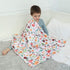 BORITAR Baby Blanket for Girls Super Soft Double Layer Minky with Dotted Backing, Receiving Blanket with Elegant Floral Multicolor Printed Blanket...