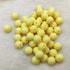 101pcs 15mm Silicone Round Beads for Keychain Making Custard Yellow Color Silicone Pearl Rubber Spacer Beads Accessory Kit for DIY Pens Handmade M...
