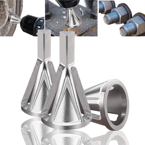 Deburring External Chamfering Tool, Chamfer Tool Deburring External Drill High Speed Stainless Steel Burr Removal Bit Quickly Repairs Damaged Meta...