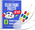 2-Pack Professional Clear Mixing Palette | Lightweight Oval Plexiglass Paint Tray | Ergonomic Non-Stick Surface for Acrylic & Oil Painting | 10x6 ...