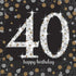 Sparkling Celebration 40 Luncheon Multicolor Paper Napkins ( 6.5" x 6.5" ) - Pack Of 16, Premium Quality & Eye-catching Design - Perfect For Birth...