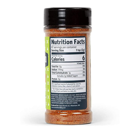 Saucehound Championship Recipe BBQ and All Purpose Seasoning Spice Rub, Perfect & Balanced Taste, Competition Barbecue Flavor (Naughty Dog, 5.82 O...