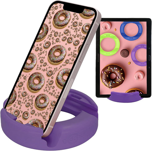 GoDonut – Phone Stand Original – Cell Phone Holder + Tablet Stand Desk Organizer – Compatible with Tablet, iPhone 16 15 14 Pro Max, Android & Most...