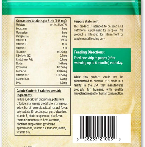 Multi Vitamin for Puppies 30 Fast-Acting Strips (21005)...