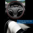 Car Steering Wheel Cover for Hyundai, Compatible with Ioniq, Elantra, Kona,Palisade, Santa Fe,Santa Cruz, Sonata, Tucson,Premium Leather, Sporty D...