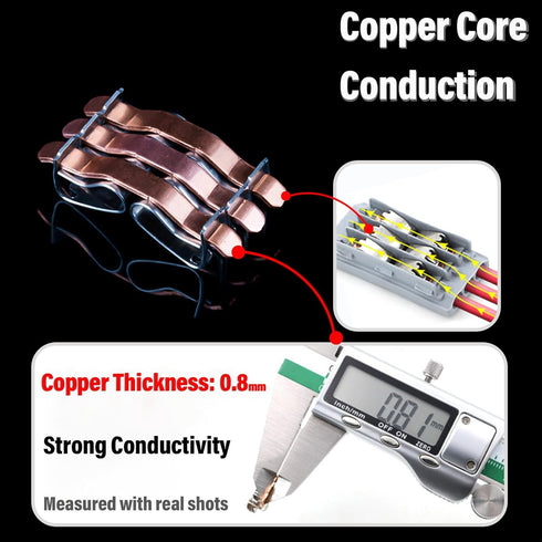 NineLeaf Wire Connectors Push-in,3 in and Out Push Wire Conductor Compact Connectors Wire Connectors for 3 Circuit Inline Splices, Cables from 28 ...