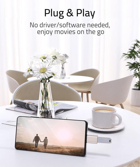 Syntech USB C to USB Adapter Pack of 2 USB C Male to USB3 Female Adapter Compatible with iPhone 15 Pro Max MacBook Pro Air 2023 iMac iPad Mini Pro...