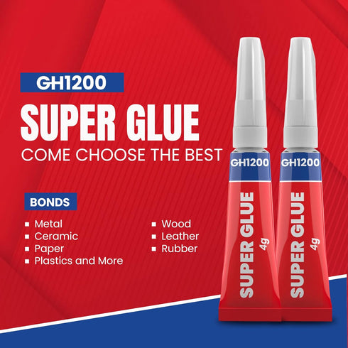 4 Gram x 8 Strong Super Glue All Purpose with Anticlog Cap. Super Fast & Strong Adhesive superglue, Cyanoacrylate Glue for Hard Plastics, DIY Craf...