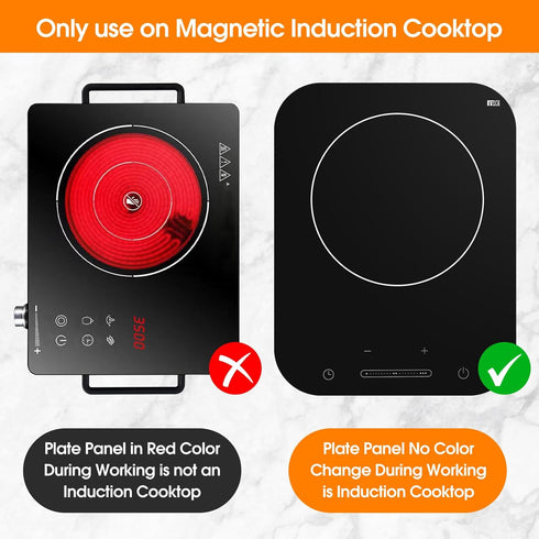 11 inch Thermochromic Silicone Induction Cooktop Protect Mat, Silicone mat for Induction Cooktop,Induction Cooktop protective cover 2 pcs...