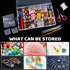 ZANZANYUHANG 36 Grids Clear Plastic Organizer Box, Craft Organizers and Storage, Bead Organizer with Adjustable Dividers, Jewelry Organizers and S...