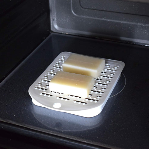 Japanese Mochi Tray Rice Cake Use for Cooking in Microwave Microwavable Mochi Cooker Cookware, White...