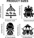 10pcs Princess Fairy Stencil Crown Castle Crystal Shoes Frog Prince Carousel Painting Template 6×6inch with Paint Brush Fantasy Fairy Tale Stencil...