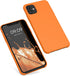 kwmobile Case Compatible with Apple iPhone 11 Case - TPU Silicone Phone Cover with Soft Finish - Fruity Orange...