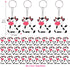 40 Pack Cow Keychains Party Decoration for Guests, Animal Themed Party, Cow Party,Farm Animal Themed Baby Shower, School Party, Kids Birthday...
