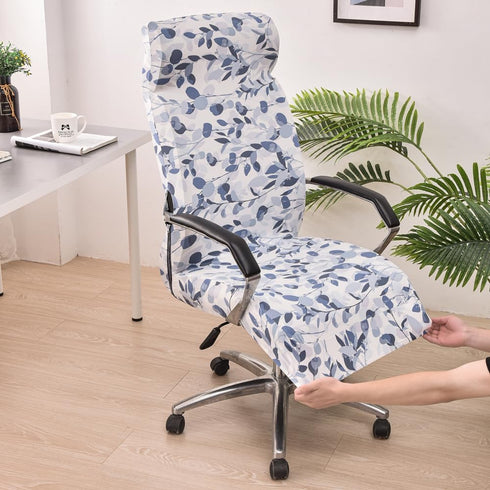 Stretch Office Chair Cover Slipcover, Soft Fit Universal Desk Rotating Chair, High Back Computer Chair, Removable Washable Anti-Dust Spandex Chair...