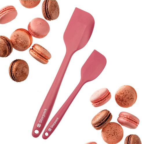Starpack 'Scrape & Stir' Silicone Spatula Set (2 Pcs) - Heat Resistant Spatulas Set 600°F - Food Grade Kitchen Spatulas - LFGB Grade Nonstick Baki...