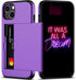 Nvollnoe for iPhone 13 Case with Card Holder Heavy Duty Protective Dual Layer Shockproof Hidden Card Slot Slim Wallet Case for iPhone 13 for Women...