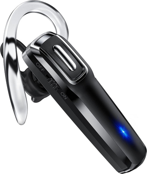 Wireless Headset, V5.0 Wireless Handsfree Earpiece with Microphone 14 Hrs Driving Headset 360 Hours Standby Time for iPhone Android Samsung Laptop...