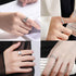6 Pack Silver Midi Rings Stainless Steel Stackable Rings for Women Open Knuckle Rings Set Wide Irregular Finger Rings for Teen Girls Hug Geometric...