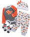 Reborn Baby Doll Clothes Accessories Little Rhinoceros Outfit 4pcs Set for 17-22 Inch Reborn Doll Newborn Girl&Boy...