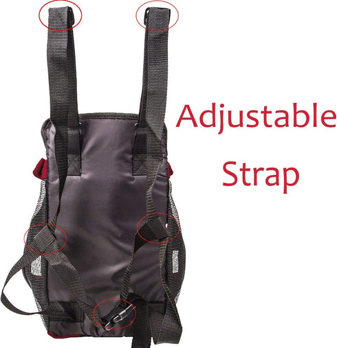 Legs Out Front Dog Carrier Hands-Free Pet Backpack (Small)...