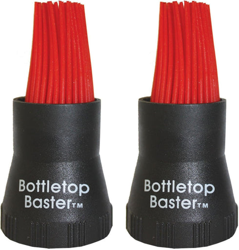 Jokari Crazy But It Works Silicone Bottletop BBQ Baster, Black, 2-Pack...