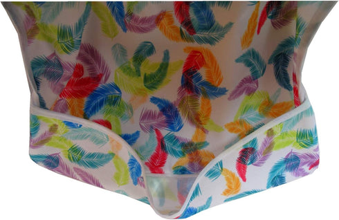 MUMBABY Baby Bib Sleeved Shirt with Pocket 1-3 Years Old Toddler Smock, Waterproof and Washable (Cute Owls) Multi...