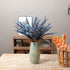 3 Pcs Soft Touch Artificial Eucalyptus Leaves Spray 31.5" Fake Silver Dollar Greenery Stems for Home Wedding Floral Arrangement, Blue...