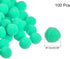 MECCANIXITY Pom Felt Balls Felting Fabric 1.5cm 15mm Dark Green for Home Crafts Project DIY Pack of 100...