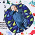 Dinosaur Lounger Cover - Blue, Breathable & Reusable Removable Slipcover for Newborn, Snugly Fit Baby Infant (Boy)...