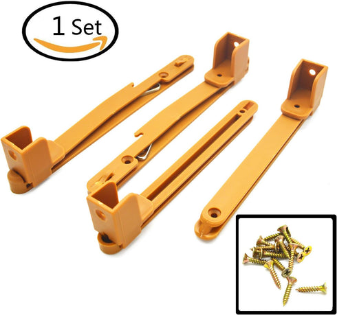 Crib fence Lifter Lifting Rail Connection Set Brown w Screws...