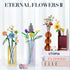 Flower Bouquet Building Kit Set, 680 PCS Artificial Plant Flowers Building Blocks, Creative Botanical Collection Project for DIY Decoration Home, ...