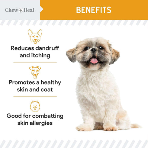 Norwegian Salmon Oil for Dogs - 8 oz of Fish Oil for Dogs Skin and Coat - Contains Omega 3 Fatty Acids - Made in The USA...