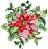 Cross Stitch Kits, Awesocrafts Christmas Red Flower Easy Patterns Cross Stitching Embroidery Kit Supplies Christmas, Stamped or Counted (Christmas...