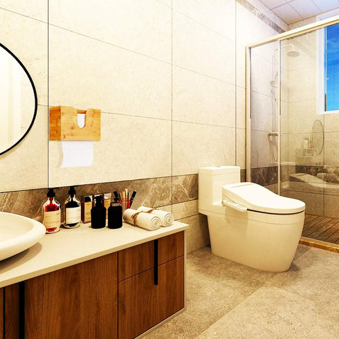 Cozee Bay Bamboo Paper Towel Dispenser, Paper Towel Holder for Kitchen Bathroom Toilet of Home and Commercial, Wall Mount or Countertop for Multif...