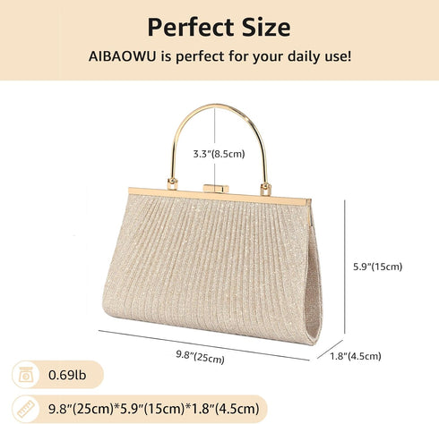 Clutch Purses for Women Cocktail Purse Women Evening Handbag and Shoulder Bag with Chain for Wedding Party...
