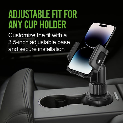 Cellet Car Phone Holder Mount, Car Cup Phone Holder Mount, Compatible with Apple iPhones, Samsung Galaxy, Motorola Moto Google Pixel Smartphones (...