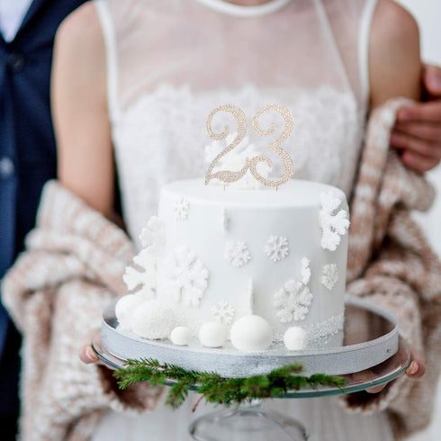 23 Years Birthday Cake Topper - New Best Crystal Rhinestone 23rd Wedding Anniversary Or 23 Years Old Cake Topper Party Decoration Gold...