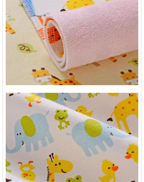 4pcs Pack Baby Infant Waterproof Cotton Changing Pads Washable Resuable Diapers Liners Mats (4pcs Pack-18"x12")...