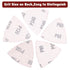 55Pcs Oscillating Tool Sanding Pad Triangle Sanding Pads Set 60/80/100/120/240 Multitool Sandpaper, Grit Fit for Finishing Wood Sanding Plaster...