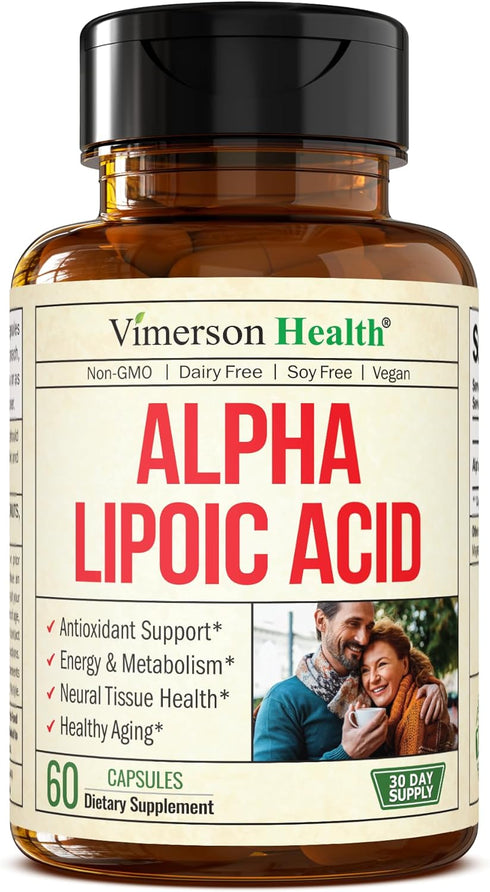 Alpha Lipoic Acid - ALA Nerve Support Supplement 650mg for Inflammation, Energy, Metabolism, Antioxidant & Aging Support. High Potency Alpha-Lipoi...