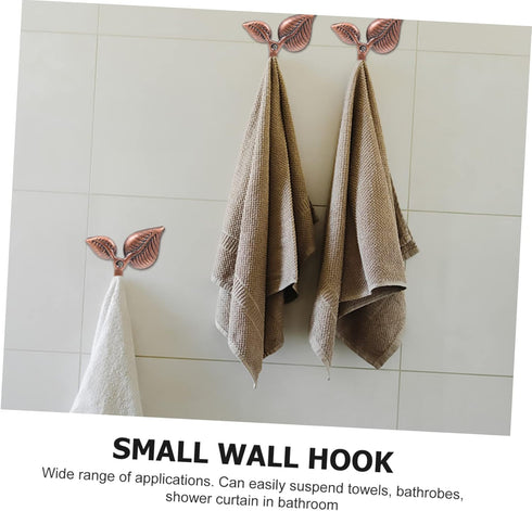 Leaf Wall Hooks 4 Sets Leaf Hook Black Coat Hooks Decorative Hooks Wall Hat Hook Office Wall Hanging Screw Iron Coat Hook Leaves...