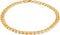Barzel 18K Gold Plated Curb Link Anklet For Women, 10 Inches - Made In Brazil...