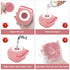 Pet Dog Cat Shedding Shampoo Brush Bath Massage Shower Bubbles Self Cleaning Dog Grooming Scrubber Brush for Bathing Hair Removal Soft Silicone Ru...
