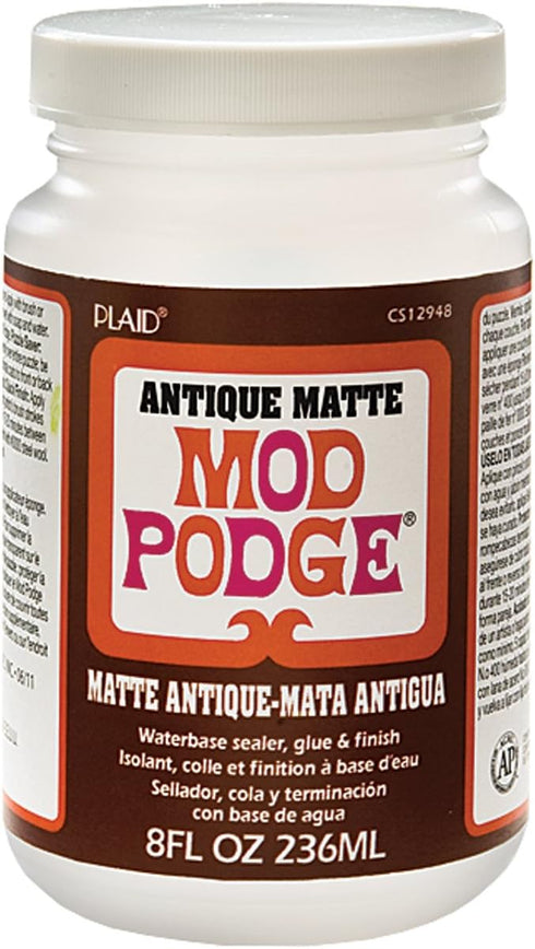 Mod Podge Waterbase Sealer, Glue and Finish (8-Ounce), CS12948 Antique Matte...